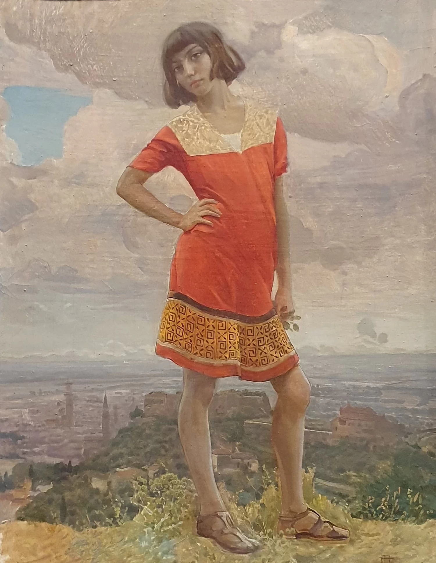 La figlia sul colle S. Felice - Galleria d'Arte Moderna Achille Forti, Verona